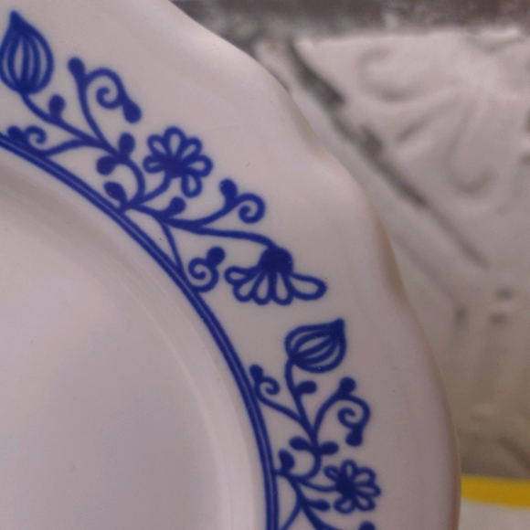 1960s Homer Laughlin China American Rose Country Blue Salad Plates-Set of 2 - Picture 11 of 13